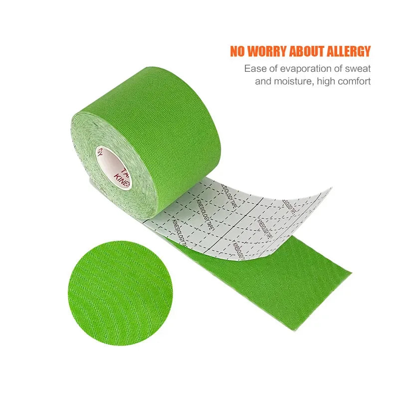 1/6Pcs Sports Waterproof Kinesiology Tape Stickers Athletic Bandage Muscle Recovery Protector Strapping Pain Relief Tennis Gym