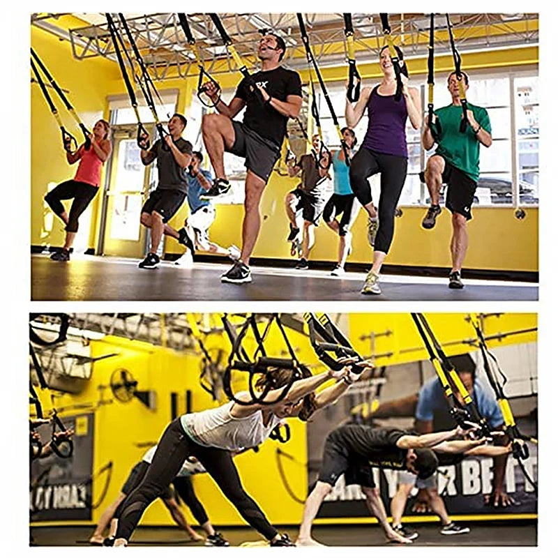 Hanging Training Strap Adjustable Fitness Band Chest Exercise Strap Pull Rope Resistance Band Set Home Gym Exercise Equipment