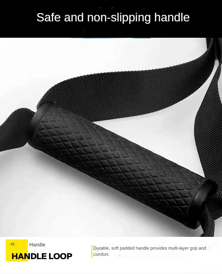 Hanging Training Strap Adjustable Fitness Band Chest Exercise Strap Pull Rope Resistance Band Set Home Gym Exercise Equipment
