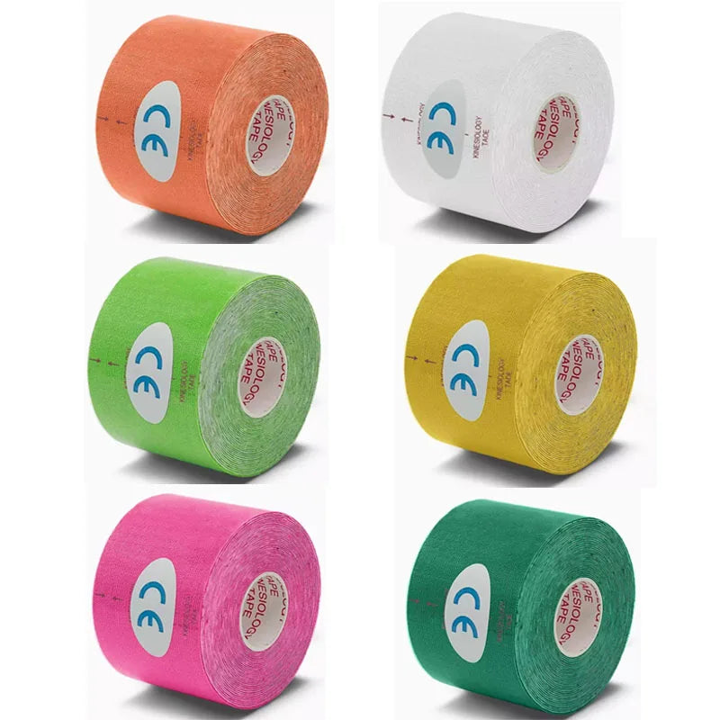 1/6Pcs Sports Waterproof Kinesiology Tape Stickers Athletic Bandage Muscle Recovery Protector Strapping Pain Relief Tennis Gym